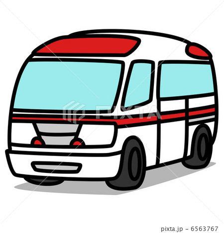 シンプルイラスト「車52 救急車」 6563767