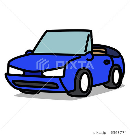 シンプルイラスト 車36 オープンカー のイラスト素材 シンプルイラスト 車36 オープンカー のイラスト素材