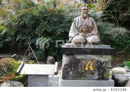 山岡鉄舟の銅像(静岡市清水区) 山岡鉄舟の銅像(静岡市清水区) 6565286