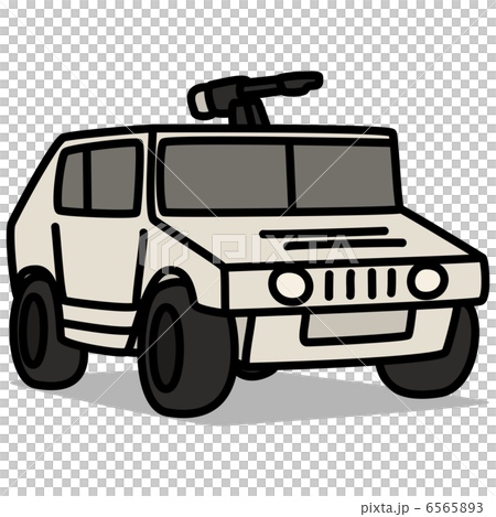 シンプルイラスト「車83 装甲車」　 6565893