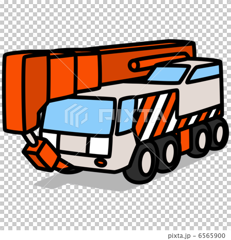 Simple illustration "Car 70 Large Crane Car" Simple illustration "Car 70 Large Crane Car" 6565900