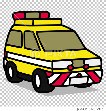 シンプルイラスト「車73 道路パトロールカー」　 6565914