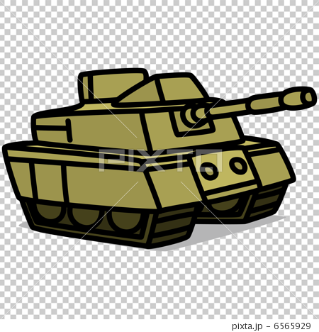 シンプルイラスト 車63 戦車 のイラスト素材