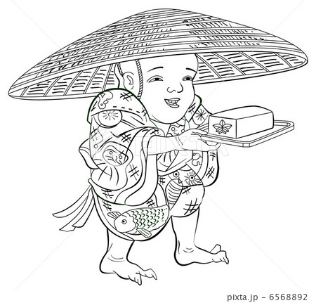 豆腐小僧・モノクロ 6568892