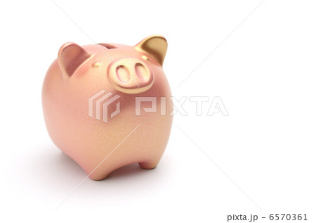 豚の貯金箱　金色 6570361