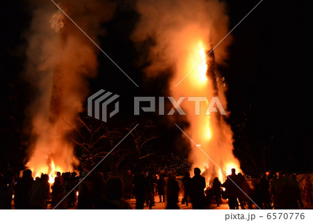 会津三島の雪と火の祭り－２ 6570776