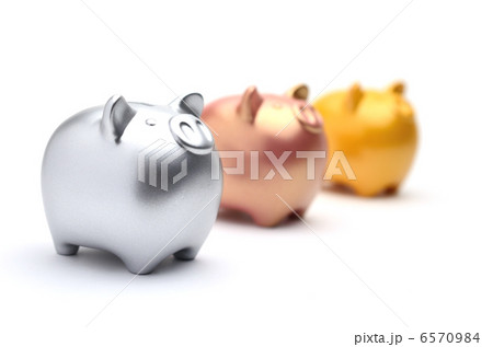 豚　貯金箱　いっぱい 6570984