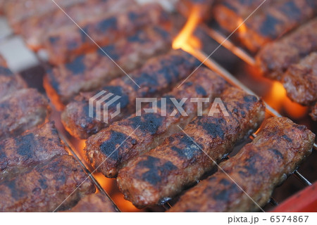 sausages on grill 6574867