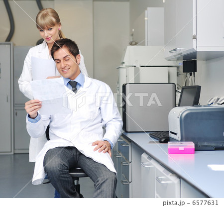 science people in bright lab 6577631