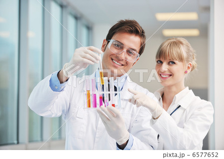 science people in bright lab 6577652