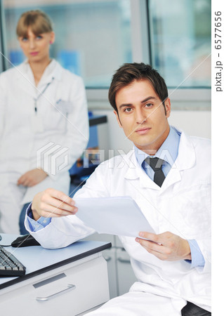 science people in bright lab 6577656