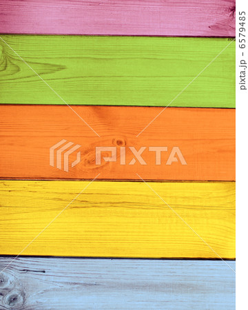 Old wooden boards of multicolor 6579485