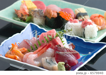 刺身盛り合わせとにぎり寿司 6579940