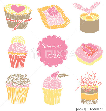 Cute Cupcakes Seamless Pattern 6580143