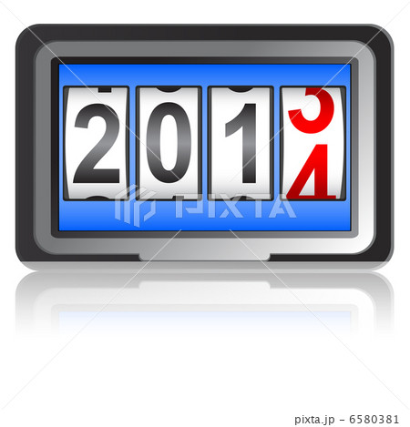 2014 New Year counter, vector. 6580381