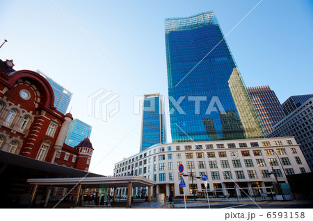 建設中のJPタワー・キッテと東京駅丸の内駅舎南口 建設中のJPタワー・キッテと東京駅丸の内駅舎南口 6593158