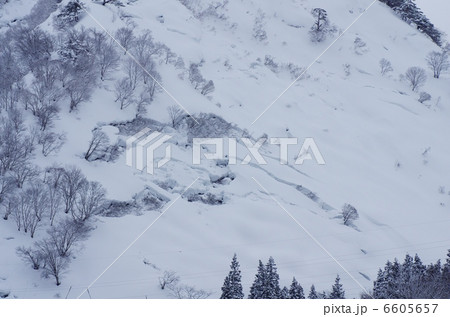 雪崩の危険 雪崩の危険 6605657