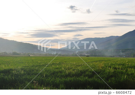 beautiful sunset in nature 6608472