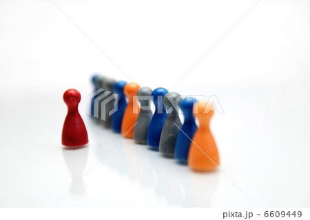 Concept of a multi-colored crowd Concept of a multi-colored crowd 6609449