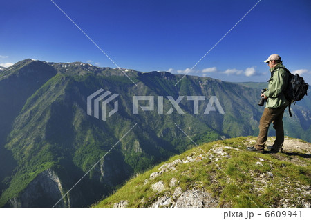 Nature photographer with digital camera Nature photographer with digital camera 6609941
