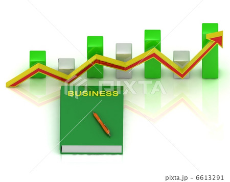 book business, pen and graph book business, pen and graph 6613291