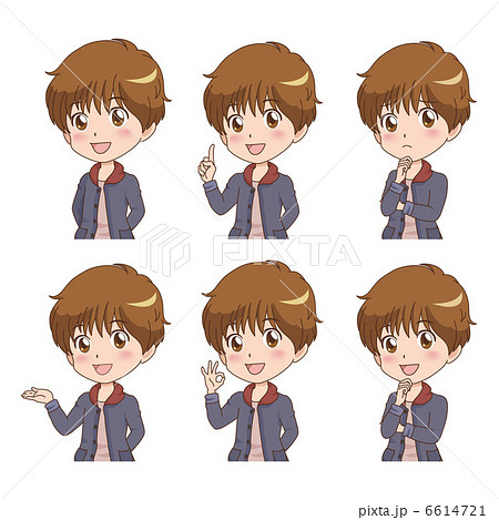 男の子 ポーズのイラスト素材