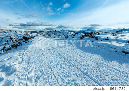 Beautiful winter mountain landscape. Beautiful winter mountain landscape. 6614782