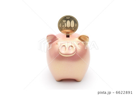 豚の貯金箱 銅 500円 豚の貯金箱 銅 500円 6622891