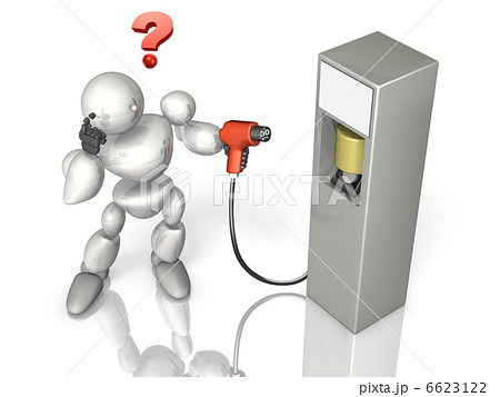 新型給電装置を表すアブストラクト3DCGイラスト 新型給電装置を表すアブストラクト3DCGイラスト 6623122