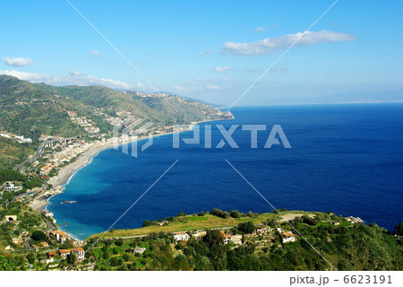 タオルミーナ　ギリシャ劇場から 6623191