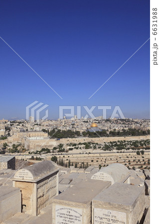 オリーブ山から神殿の丘とエルサレム旧市街 6631988