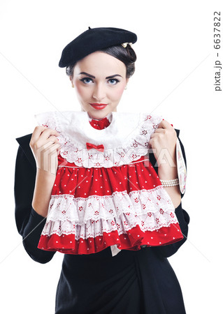 beautiful young woman isolated on white 6637822