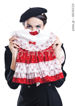 beautiful young woman isolated on white 6638310