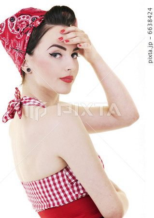 beautiful young woman isolated on white 6638424