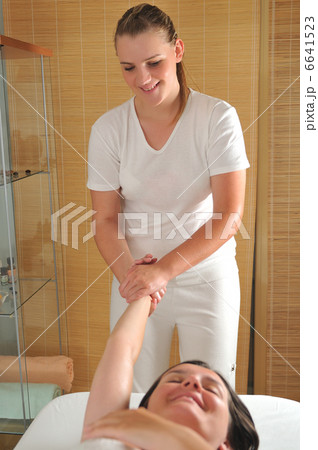 hand and arm massage at the spa and wellness center 6641523
