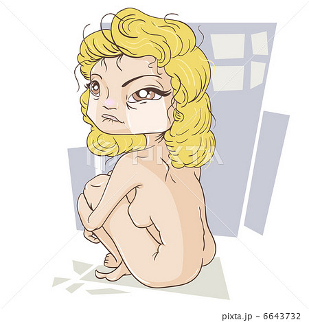 Girl is sitting and crying Girl is sitting and crying 6643732