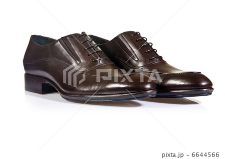 Fashion concept with male shoes on white 6644566