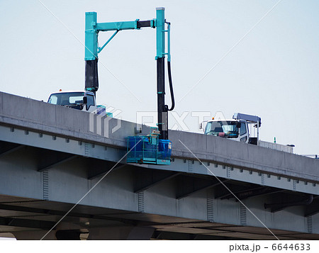 橋梁点検車の写真素材