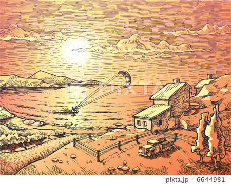 Sunset Kite-surfing Sunset Kite-surfing 6644981