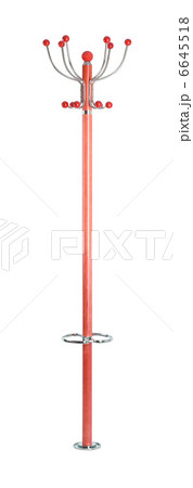 Wooden coat rack isolated 6645518