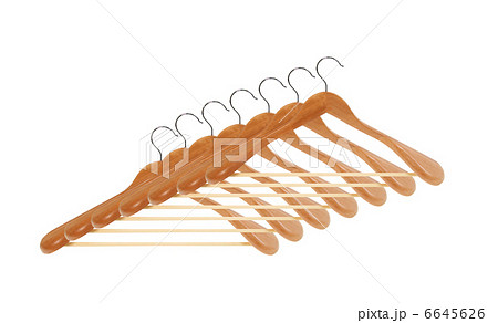 wooden hanger set 6645626