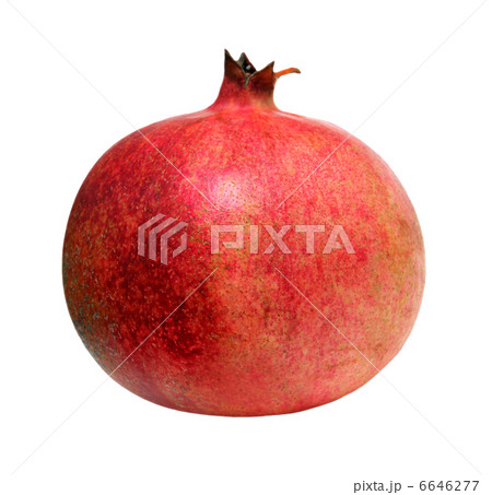 red pomegranate isolated red pomegranate isolated 6646277
