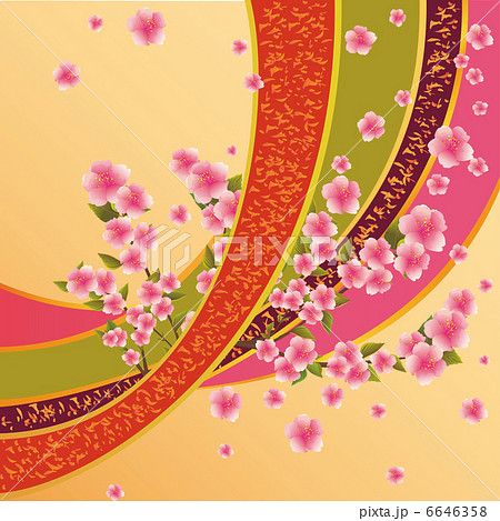 Colorful background with sakura blossom - yapanese cherry tree Colorful background with sakura blossom - yapanese cherry tree 6646358