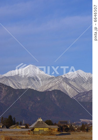 信州　安曇野・常念岳 6646507