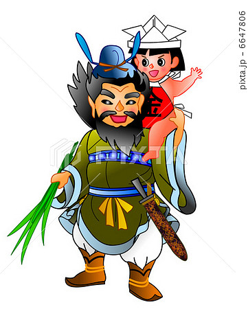 鐘馗様と金太郎 6647806