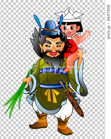 鐘馗様と金太郎 6647806