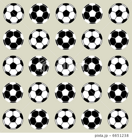 サッカーボールのテクスチャのイラスト素材 6651238 Pixta