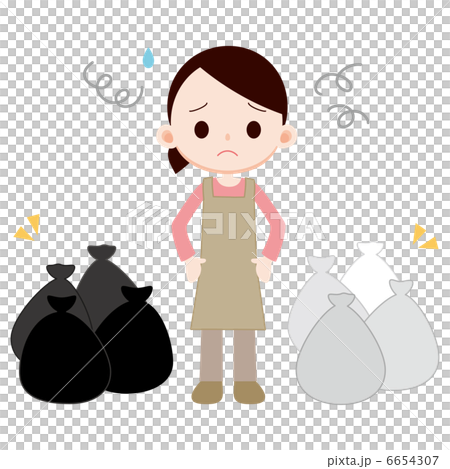 片付けられない女性 6654307