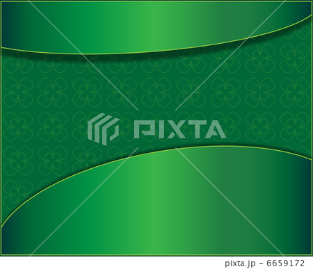 green background with clover leaves 6659172