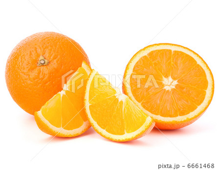 Whole orange fruit and his segments or cantles Whole orange fruit and his segments or cantles 6661468